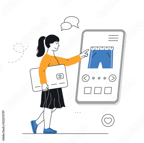 Buying goods on mobile phone