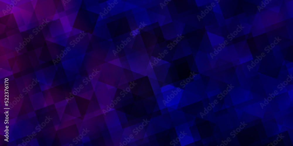 Dark Pink, Blue vector texture with triangular style.