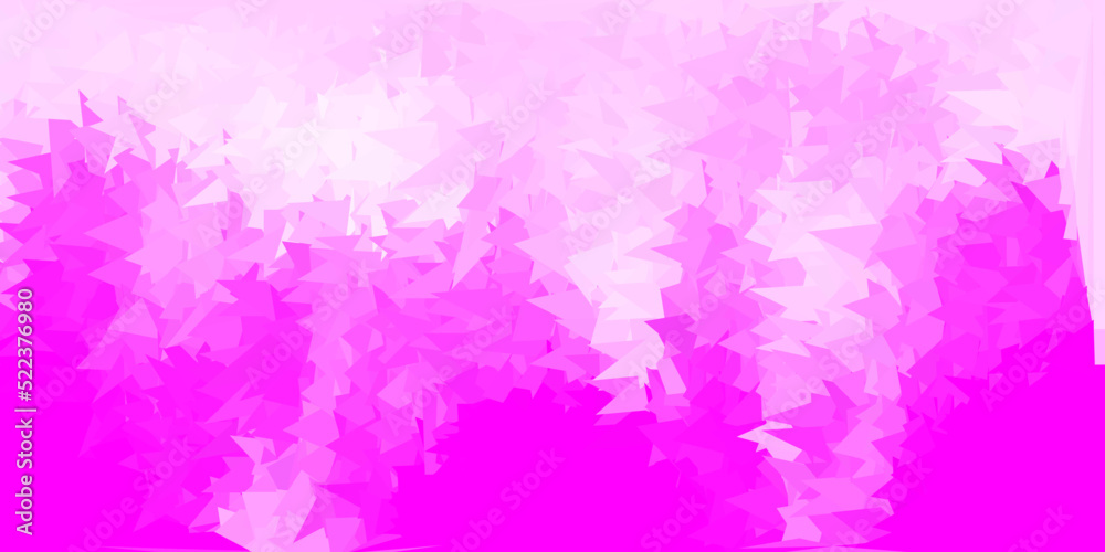 Light pink vector polygonal background.