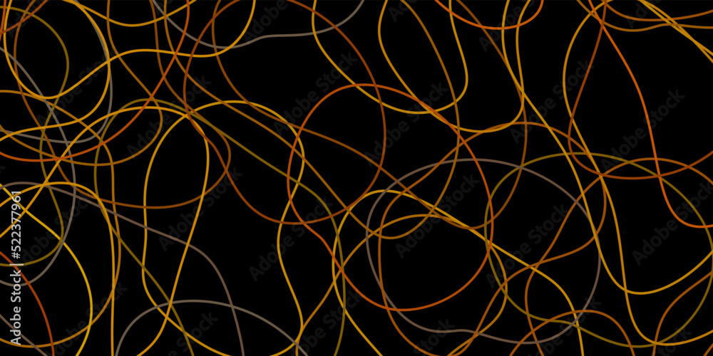 Dark green, yellow vector backdrop with chaotic shapes.