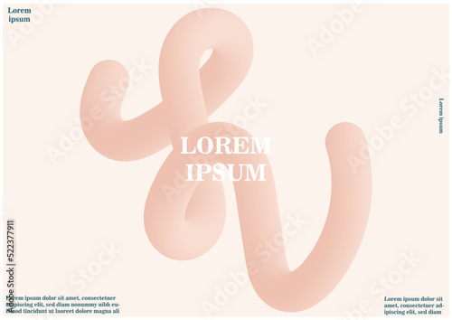 abstract background with pastel 3d fluid