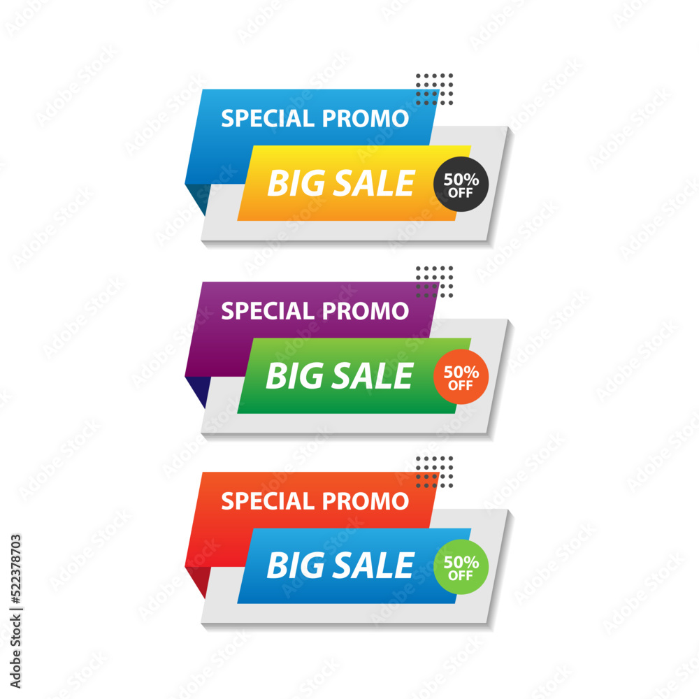 Big sale with gradient, up to 50 off. Discount promotion layout banner template design. Vector illustration Big sale with gradient, up to 50 off. Discount promotion layout banner template design. Vector illustration