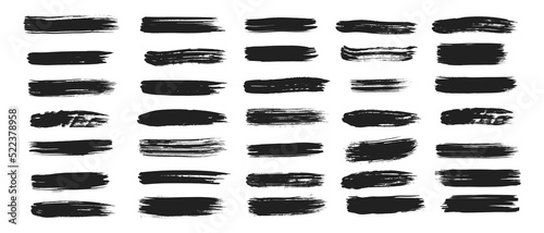 Paintbrush vector collection. Grunge elements, Brush stroke, ink paint brush, grunge lines.