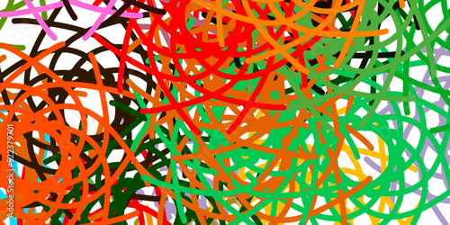 Light Multicolor vector backdrop with chaotic shapes.