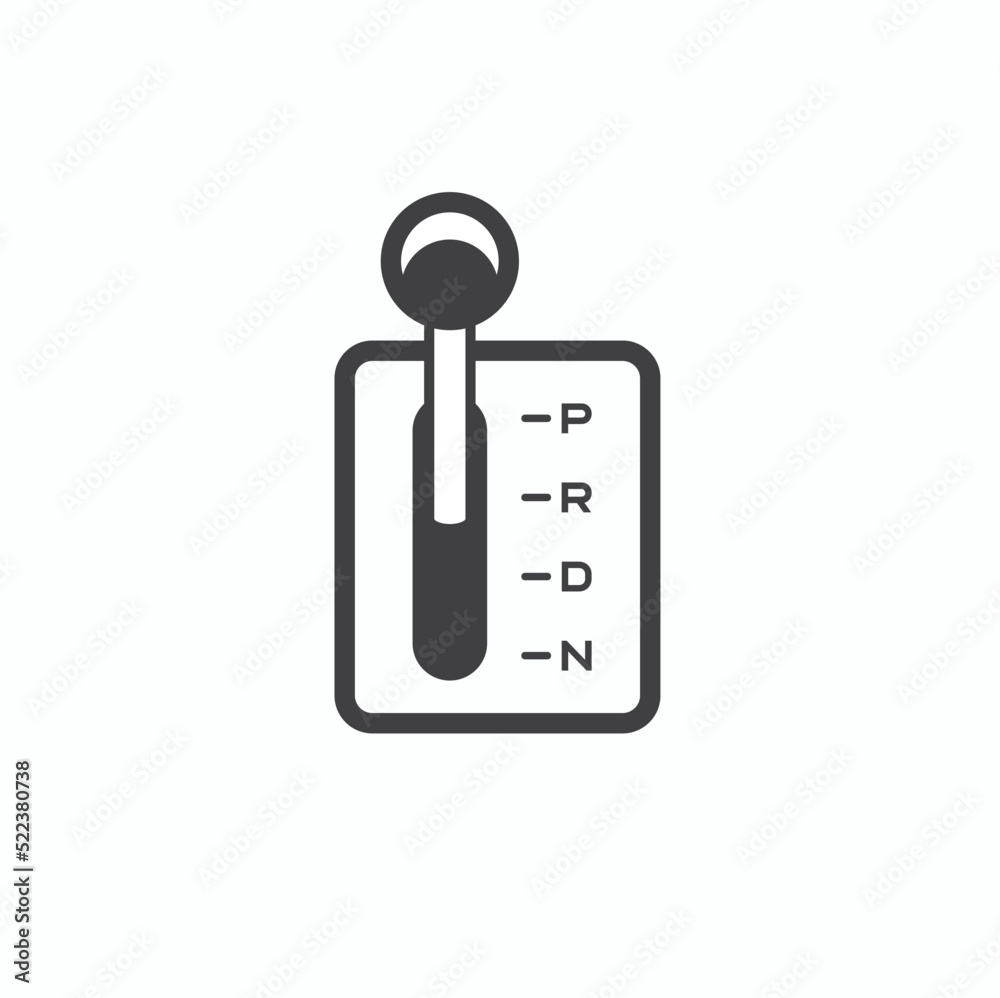 automatic car transmission symbol, vector art. automatic car transmission symbol, vector art.