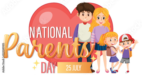 National Parents Day banner design