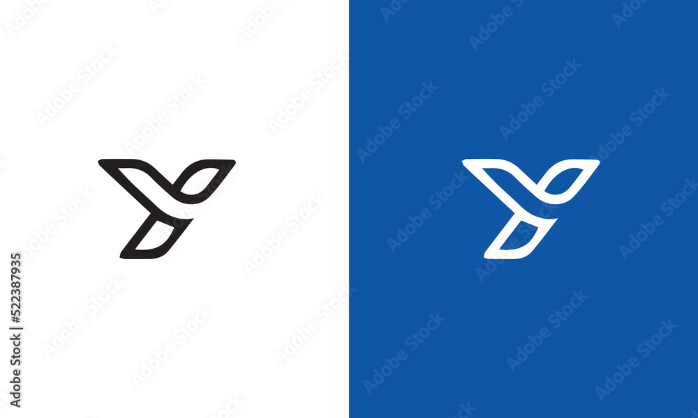 Y Logo Design modern and creative template. Y icon initials based