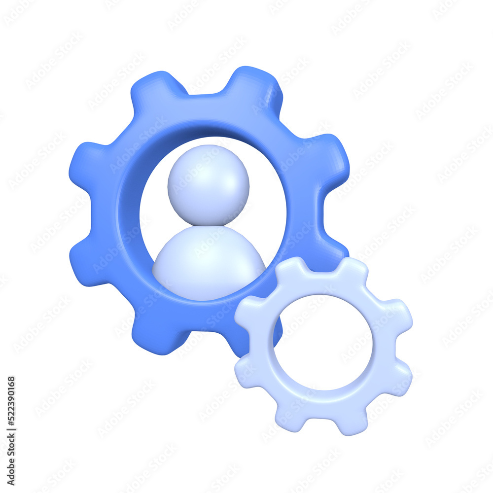 3d icon illustration of management team 3d icon illustration of management team