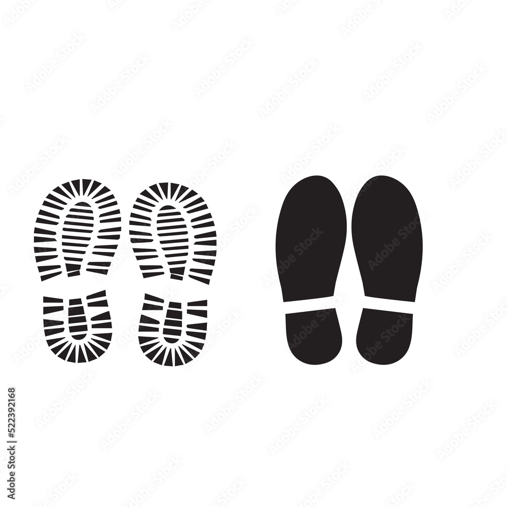 Shoe sole silhouette vector design