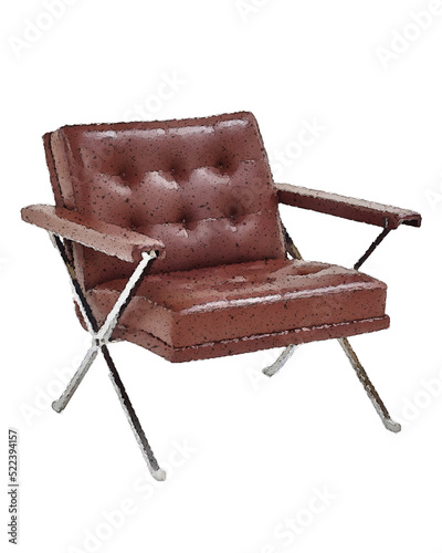watercolor armchair, waterc...