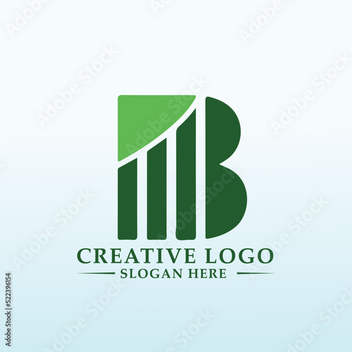 Logo design for personal finance letter B