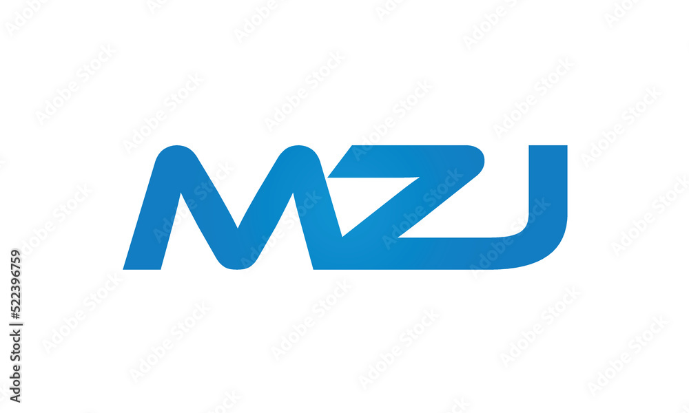 initial MZJ creative modern lettermark logo design, linked typography monogram icon vector illustration initial MZJ creative modern lettermark logo design, linked typography monogram icon vector illustration