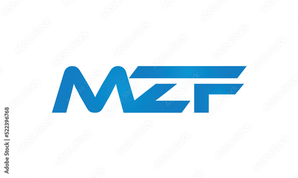 initial MZF creative modern lettermark logo design, linked typography monogram icon vector illustration initial MZF creative modern lettermark logo design, linked typography monogram icon vector illustration