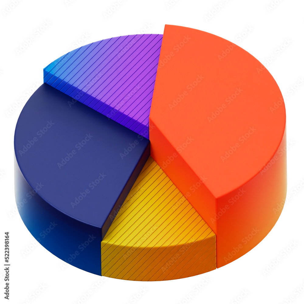 Obraz premium 3d illustration Pie Chart