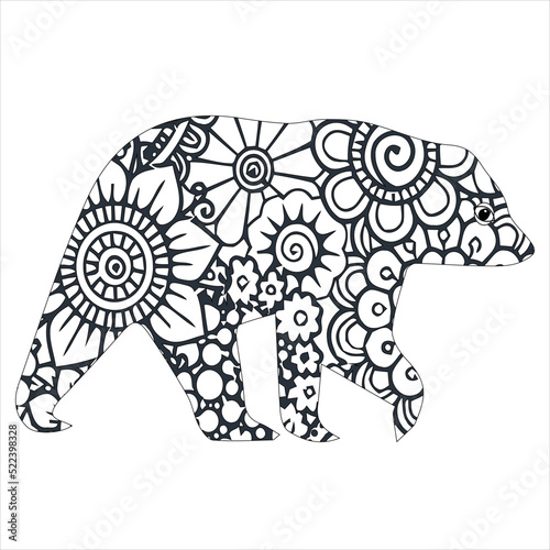 mandala coloring animal 