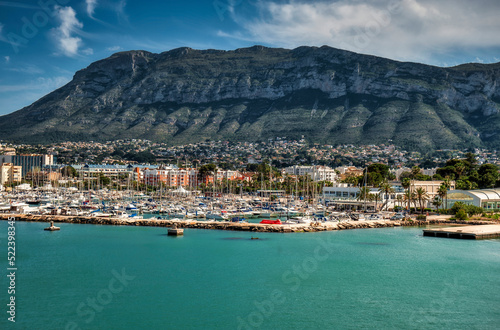 Port of the city of Denia, province of Alicante, Spain. photo