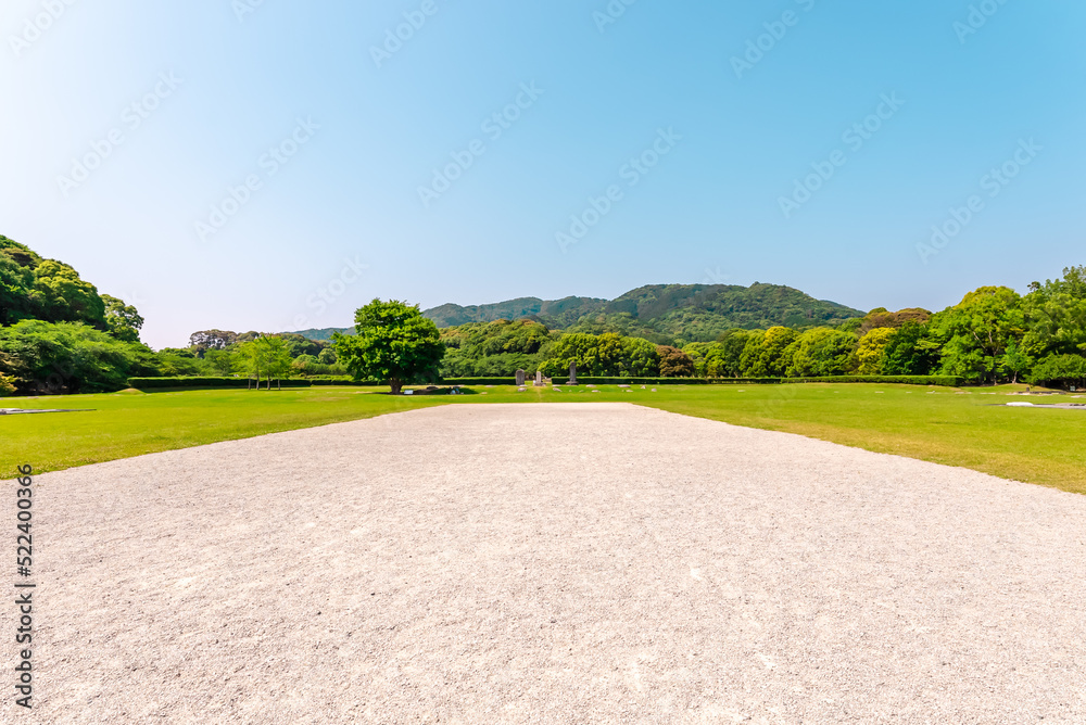 Obraz premium 太宰府政庁跡 in 福岡