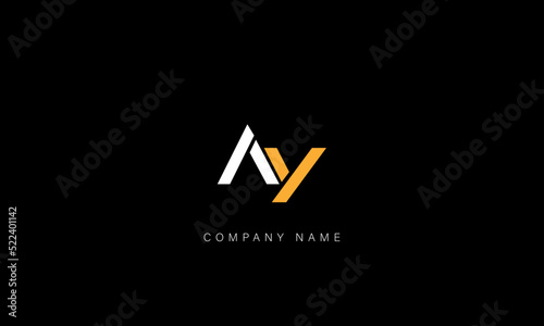 AY, YA Abstract Letters Logo Monogram