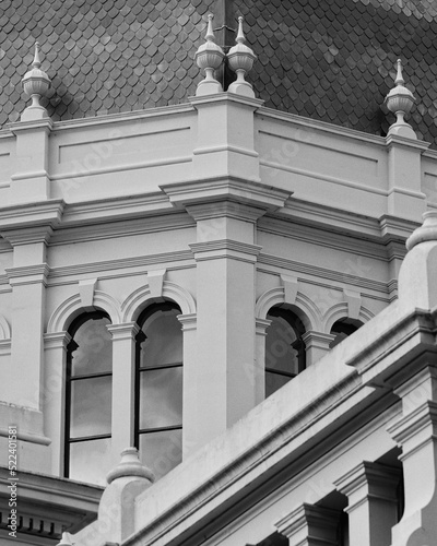Black and white close up architexture