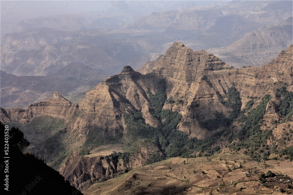 Vista of the Simeon Mountains, Ethiopia