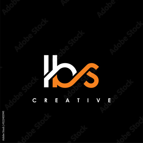 LBS Letter Initial Logo Design Template Vector Illustration