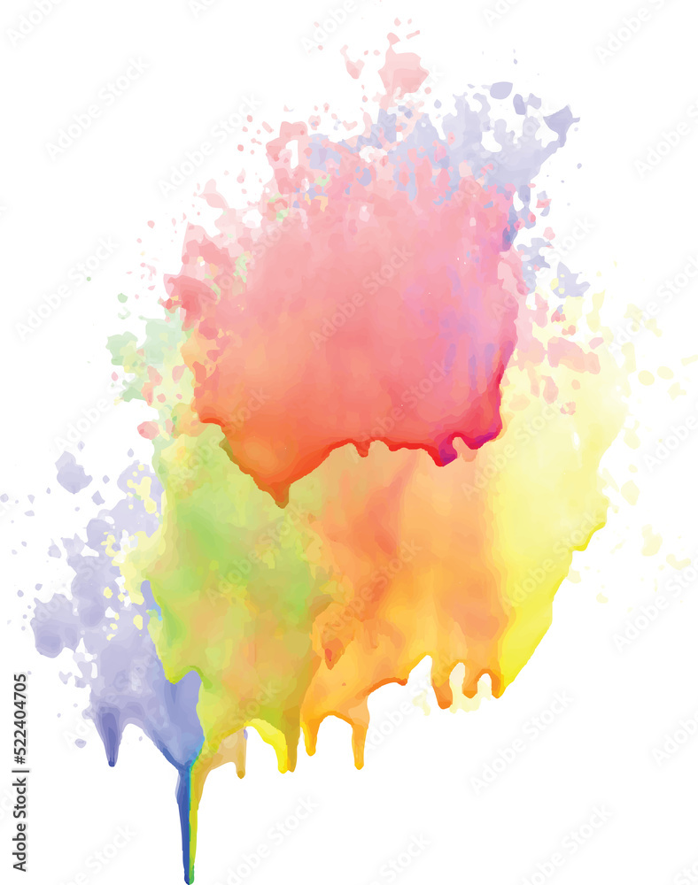 watercolor stains colorful