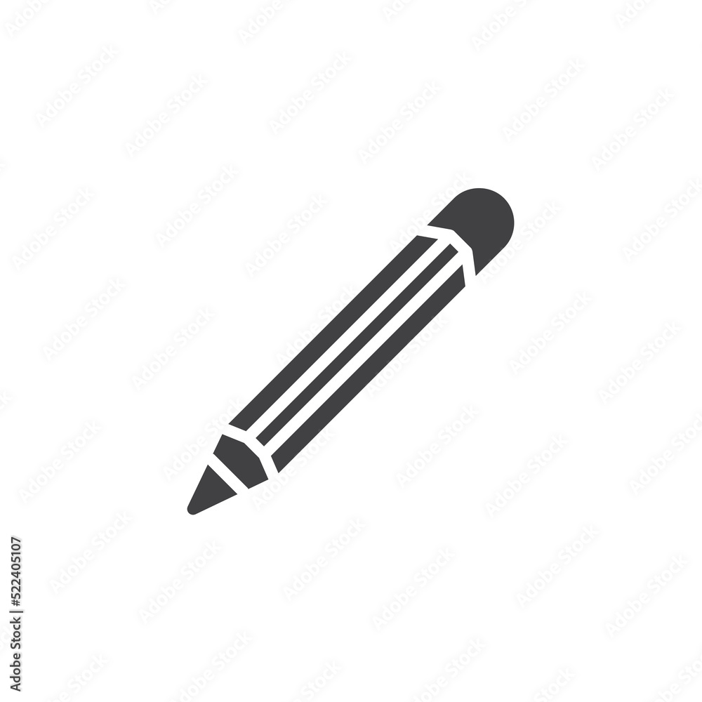 Pencil vector icon Pencil vector icon