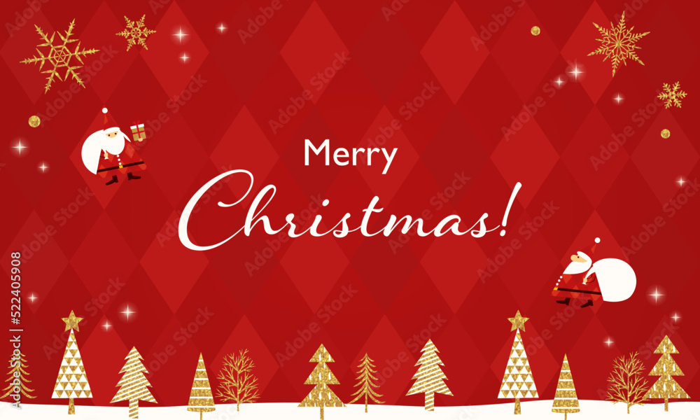 Naklejka premium Vector illustration background for Christmas card.