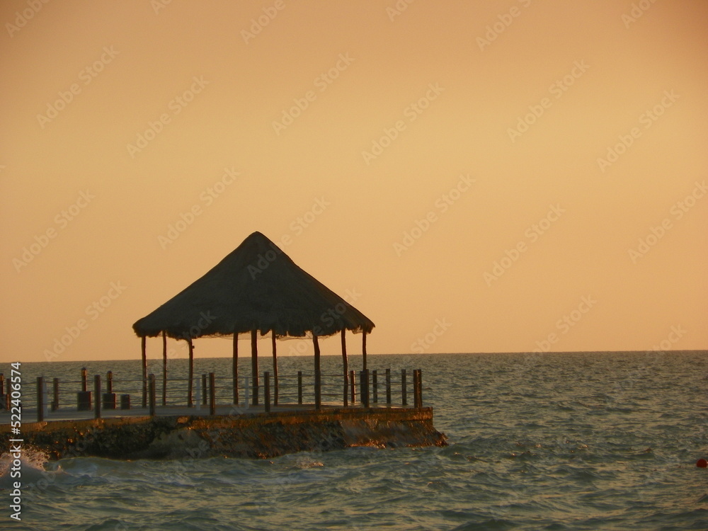 sunset on the beach