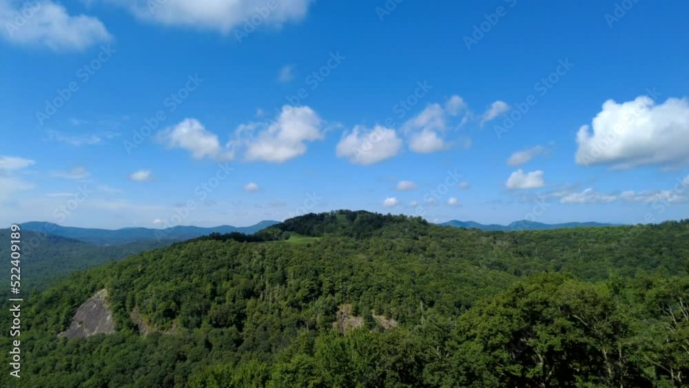 Timelapse with clouds forming in the Blue Ridge Mountains Timelapse with clouds forming in the Blue Ridge Mountains