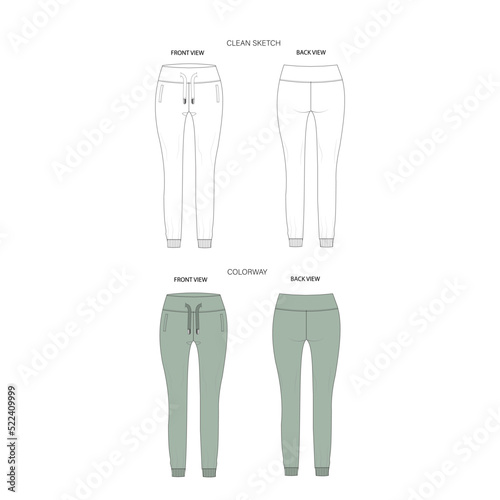 women travel jogger, trouser sketch, pant design, women bottom fashion, knitwear bottom