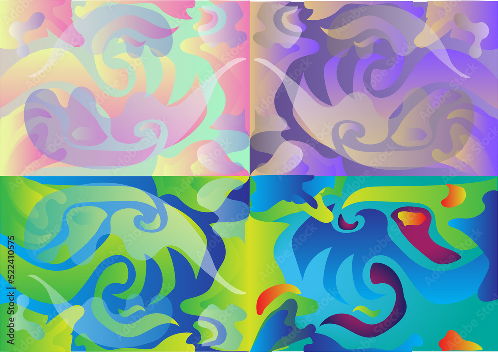 Colorful abstract shape