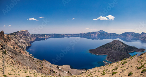 Beautiful Crater Lake in Southeastern Oregon in the summer of 2022