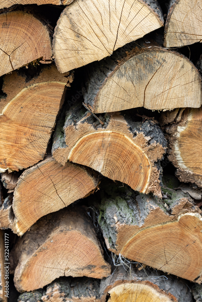 stack of firewood prepared for winter stack of firewood prepared for winter