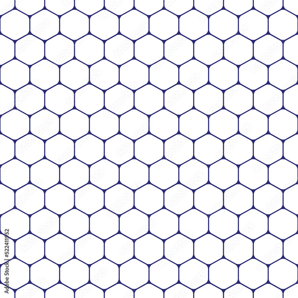 White abstract background and blue hexagon White abstract background and blue hexagon