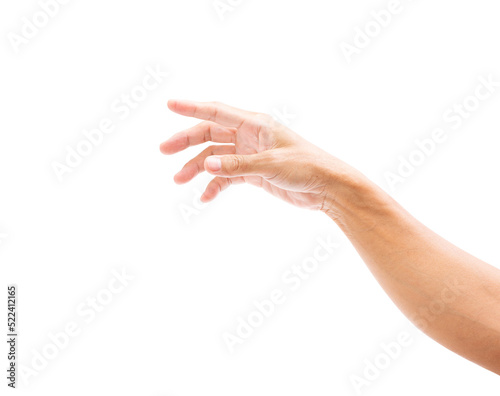 Fotomurale Man hand isolated