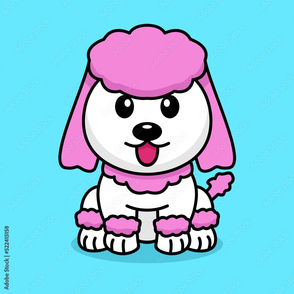 Vector illustration of a cute and adorable puppy Vector illustration of a cute and adorable puppy