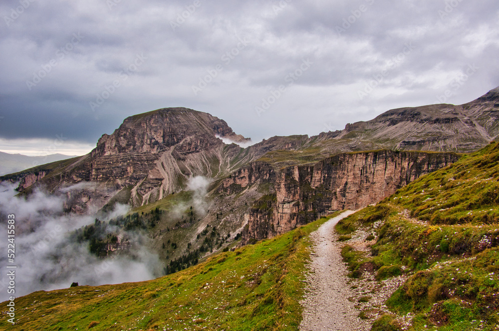 Hiking Alta Via 2, Dolomites, Italy