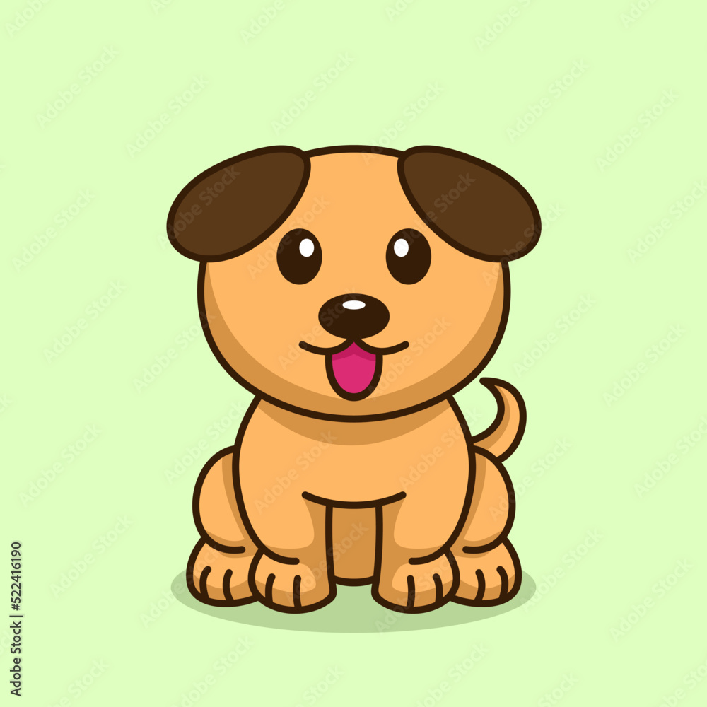 Vector premium illustration of cute dog peeking Vector premium illustration of cute dog peeking