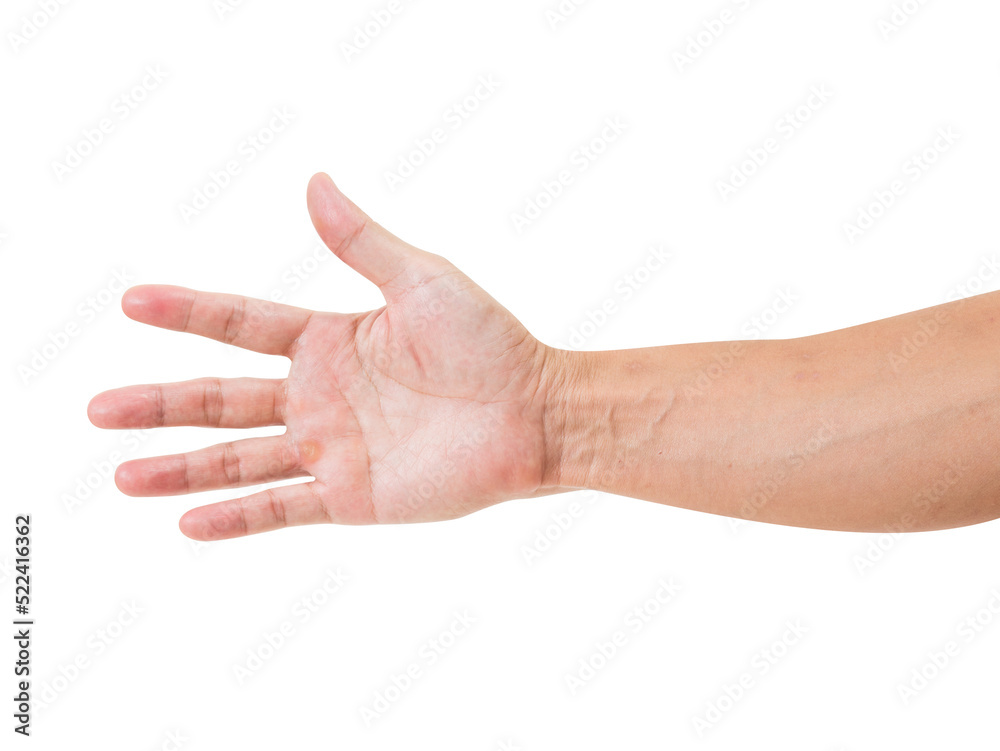 Man hand isolated