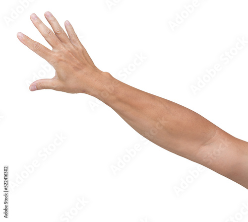 Man hand isolated