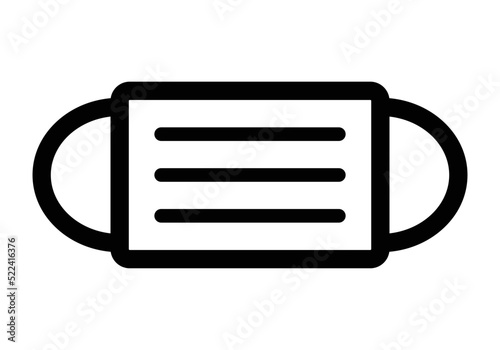 シンプルなマスクのアイコン