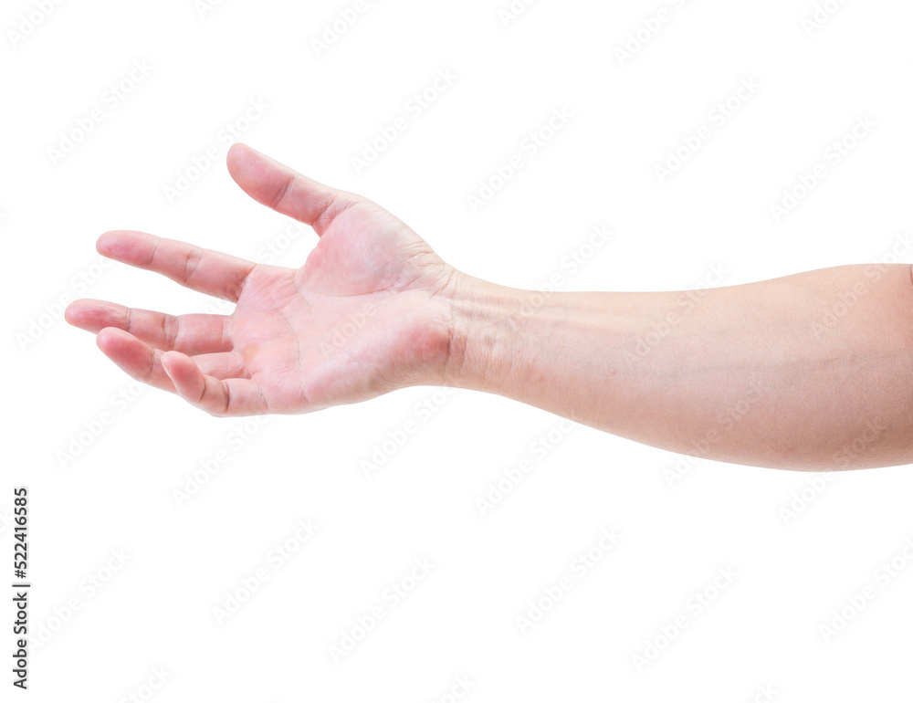 Man hand isolated Man hand isolated