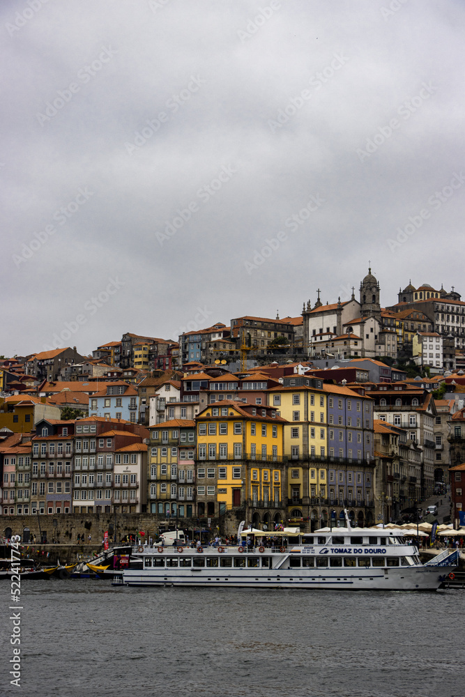 Porto streets next to river