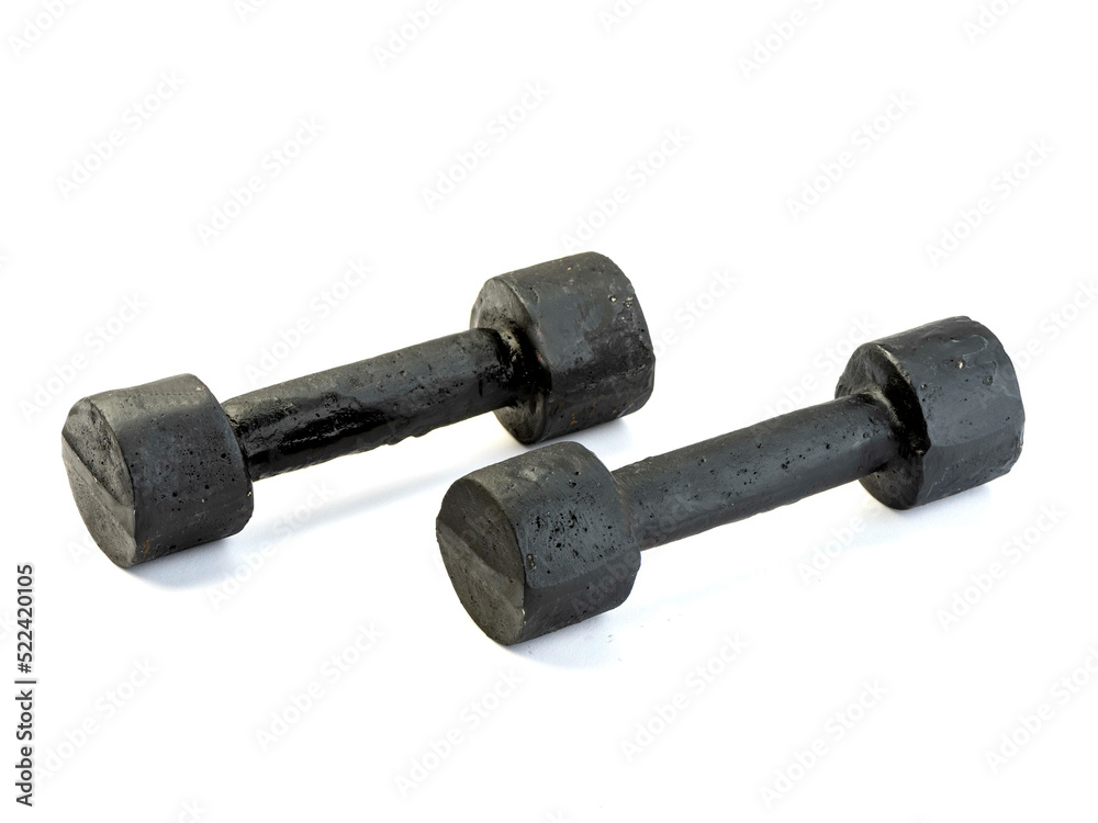 Weights, dumbbells and bodybuilding. Sport Weights, dumbbells and bodybuilding. Sport