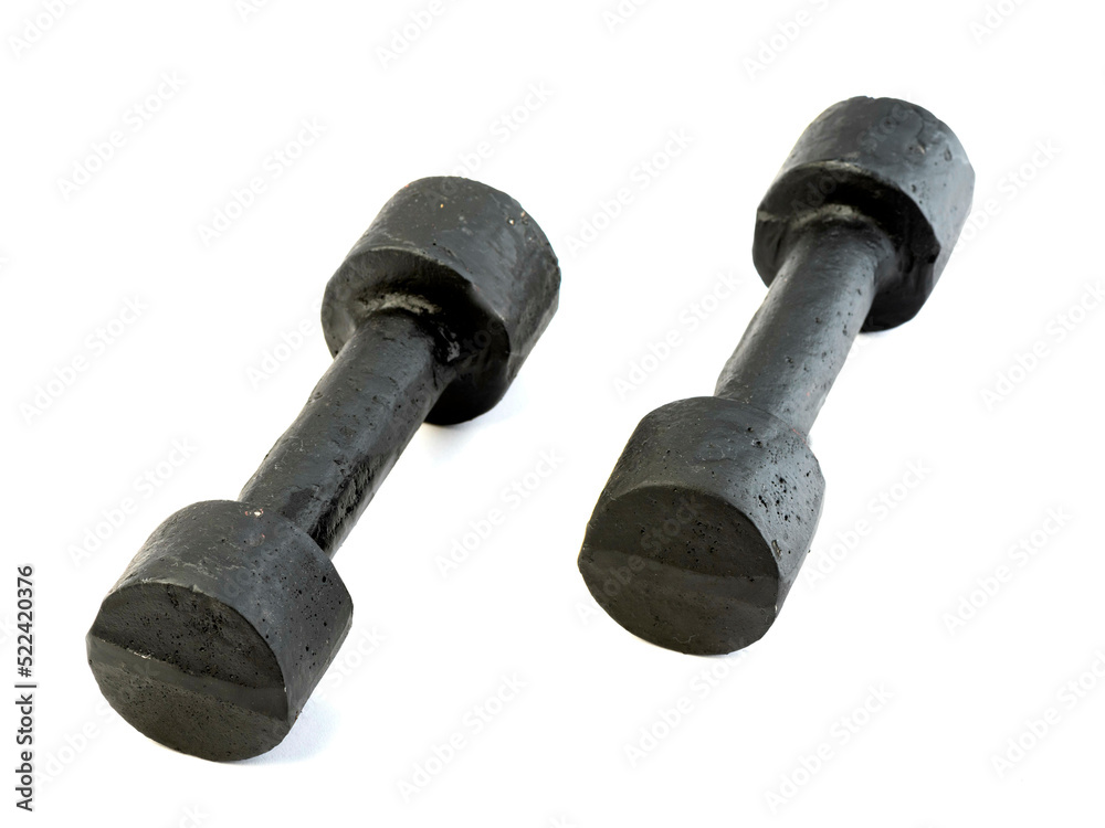 Weights, dumbbells and bodybuilding. Sport Weights, dumbbells and bodybuilding. Sport