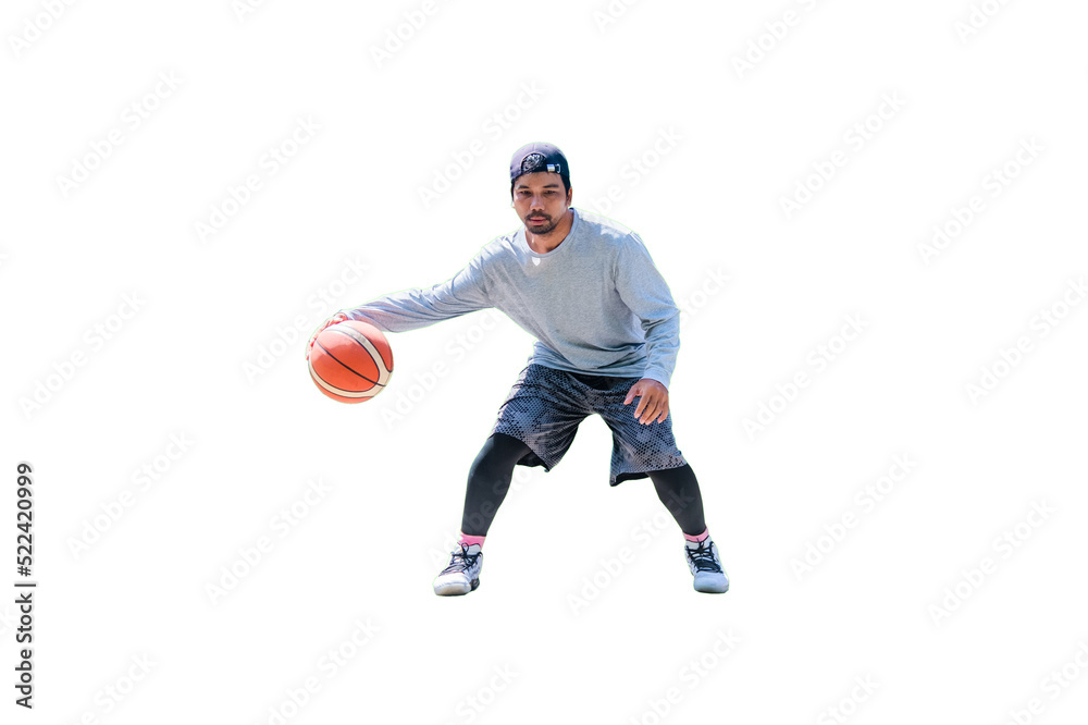 man playing basketball PNG