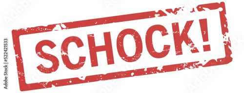 roter Stempel Schock