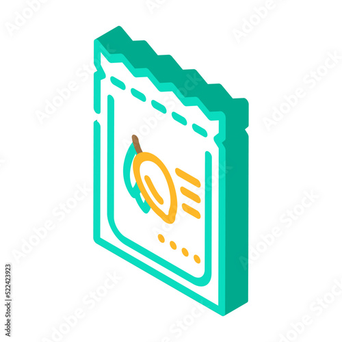 extra virgin olive oil sachets isometric icon vector. extra virgin olive oil sachets sign. isolated symbol illustration