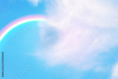 rainbow in blue sky © hui_u